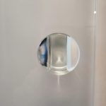 pomo di cristallo doccia ad angolo