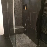 doccia walk in vetro trasparente