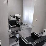 specchio su misura con mensola parrucchiere