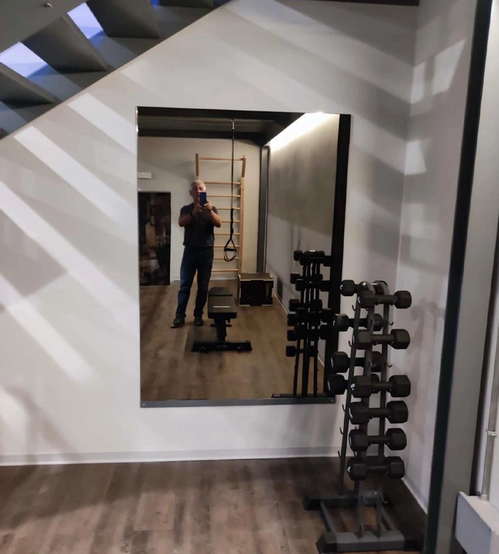 specchi palestra misura