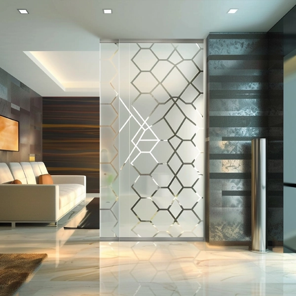 decorazione del vetro porte interne