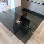 tavolo in cristallo temperato fume