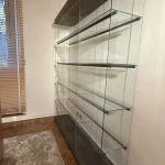 vetrina con base incollata