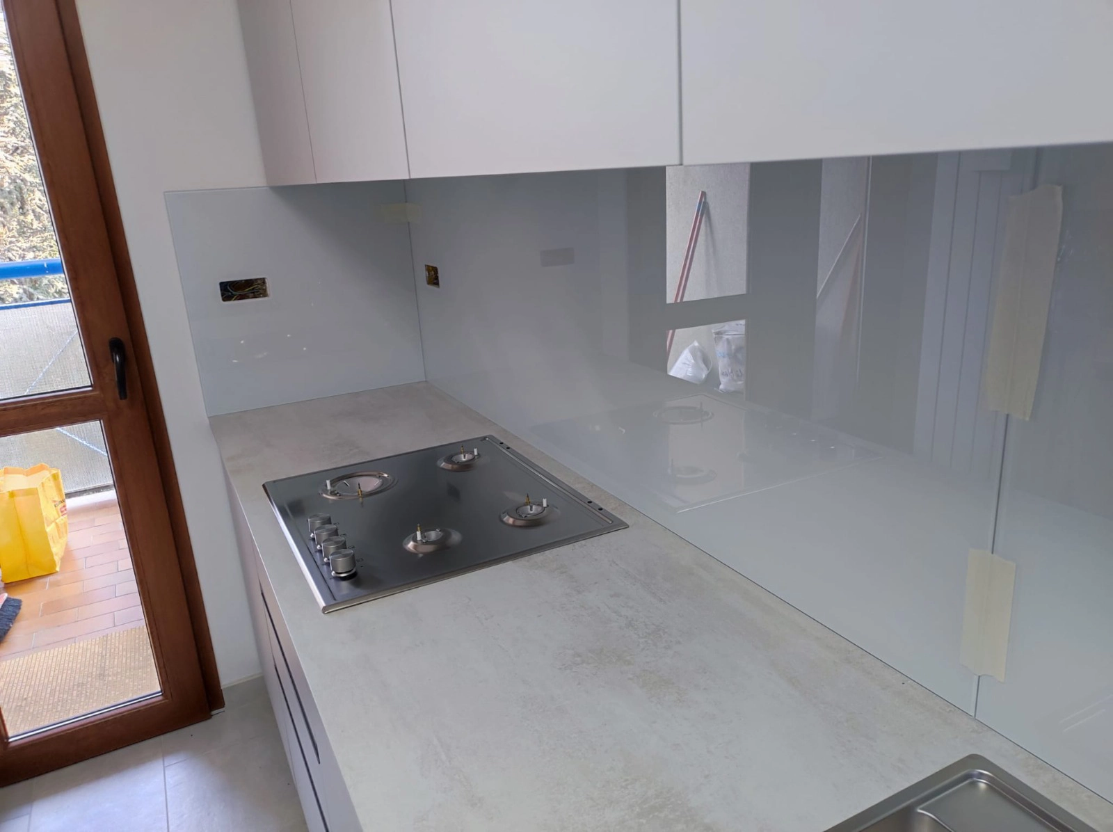 retro cucina cristallo bianco milano